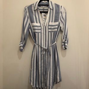 Cupcakes & Cashmere striped shirt dress